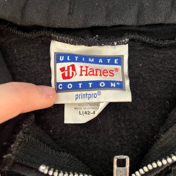 VINTAGE HANES ULTIMATE COTTON RAT FINK STYLE CHARGER ZIP UP - Picture 3 of 3